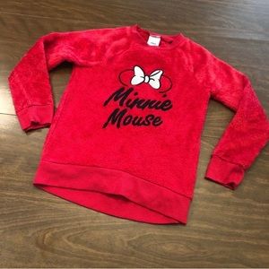 Jumping Beans Disney Minnie Mouse Red Fleece Top